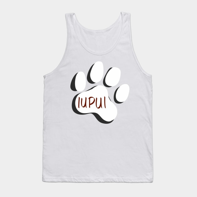 IUPUI Jaguars Paw Print Tank Top by turbo-swift